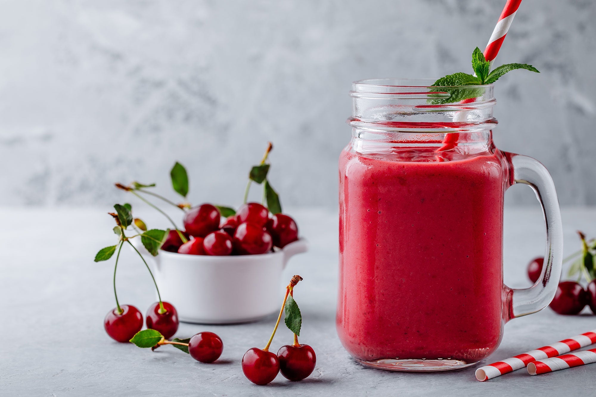 CHERRY AND BANANA SMOOTHIE