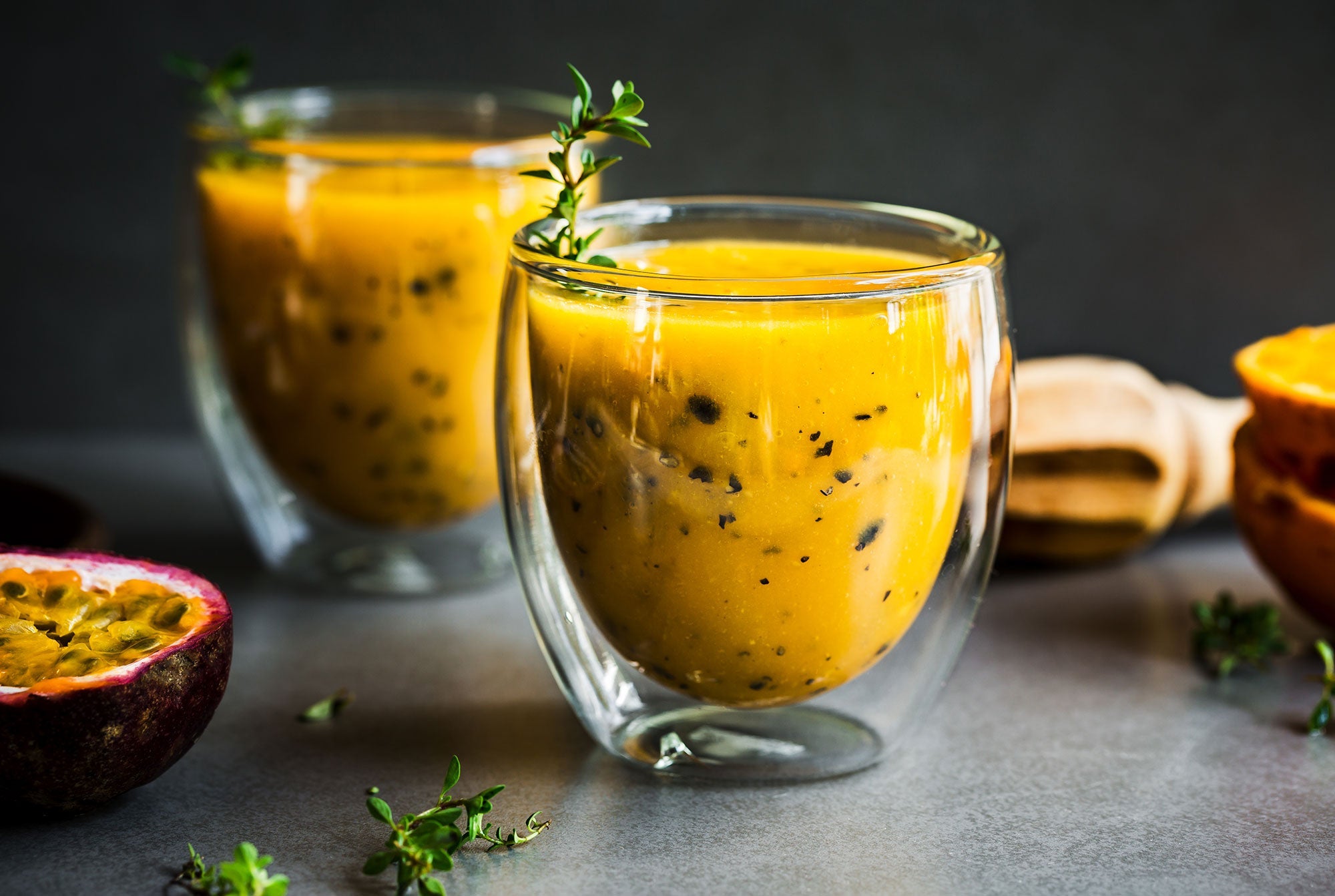 MANGO AND PASSION FRUIT SMOOTHIE